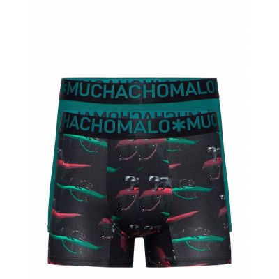 1132 Black Phanter 01 2pk Boxer Boxerkalsonger Grön Muchachomalo