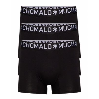 1132 Cotton Boxer 3Pk 05 Boxerkalsonger Svart Muchachomalo