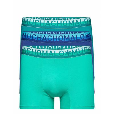 1132 Cotton Boxer 3pk Boxerkalsonger Blå Muchachomalo
