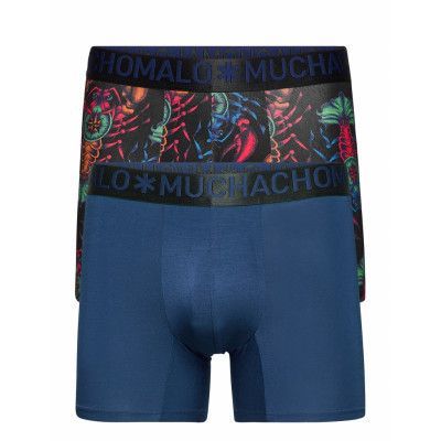 1132 Lobster 01 2pk Boxer Boxerkalsonger Blå Muchachomalo