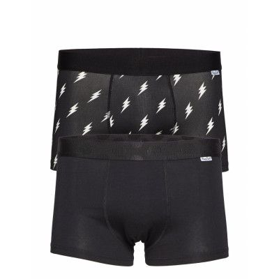 2-Pack Flash Trunk Boxerkalsonger Svart Happy Socks
