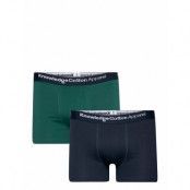 2-Pack Underwear - Gots/Vegan Boxerkalsonger Grön Knowledge Cotton Apparel