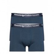 2-Pack Underwear - Gots/Vegan *Villkorat Erbjudande Boxerkalsonger Blå Knowledge Cotton Apparel