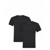 2-Pack V-Neck Tops T-shirts Short-sleeved Svart Bread & Boxers