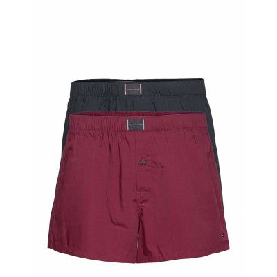 2p Woven Boxer Boxerkalsonger Röd Tommy Hilfiger
