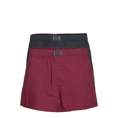 2p Woven Boxer Boxerkalsonger Röd Tommy Hilfiger