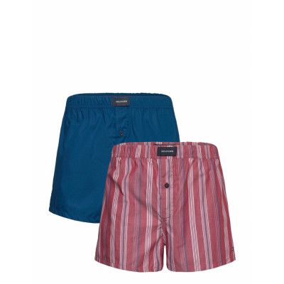 Tommy Hilfiger 2P Woven Boxer Print Röd