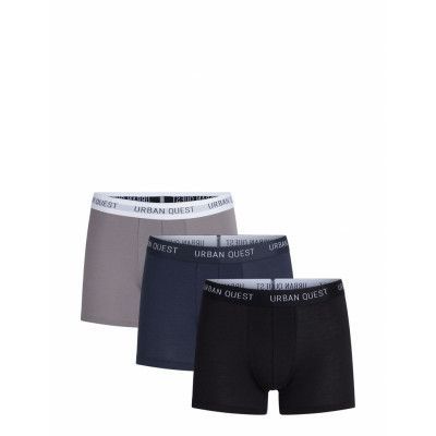 URBAN QUEST 3-Pack Men Bamboo Tights Svart