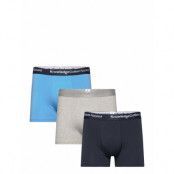 3-Pack Underwear - Gots/Vegan *Villkorat Erbjudande Boxerkalsonger Blå Knowledge Cotton Apparel