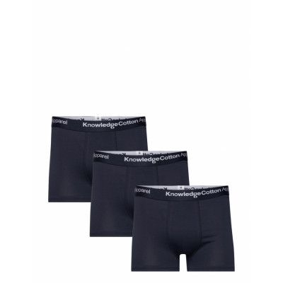 Knowledge Cotton Apparel 3-Pack Underwear - Gots/Vegan Marinblå