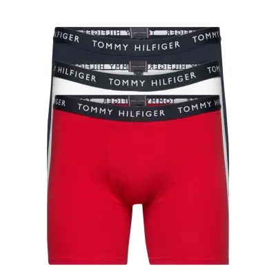 3P Boxer Brief Boxerkalsonger Röd Tommy Hilfiger