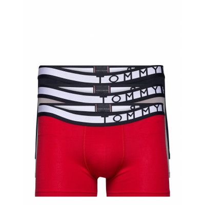 3P Trunk Boxerkalsonger Röd Tommy Hilfiger
