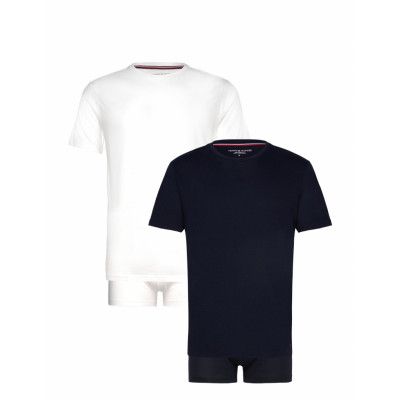 Tommy Hilfiger 3P Trunk & 2P Tee Set Marinblå
