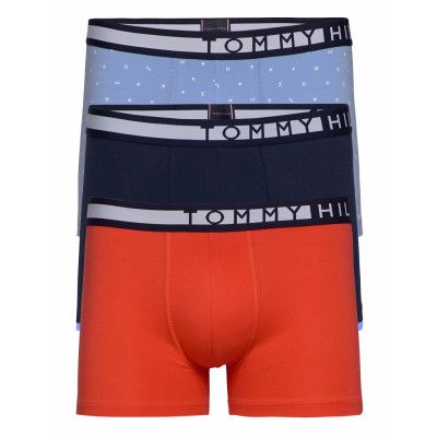 3P Trunk Print Boxerkalsonger Röd Tommy Hilfiger