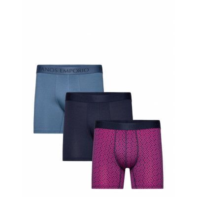 3Pk Base Bamboo Boxer Boxerkalsonger Navy Panos Emporio