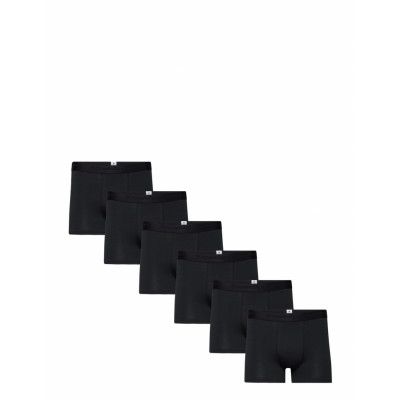 6-Pack Underwear - Gots/Vegan Boxerkalsonger Black Knowledge Cotton Apparel