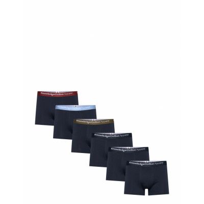 Knowledge Cotton Apparel 6-Pack Underwear - Gots/Vegan Marinblå