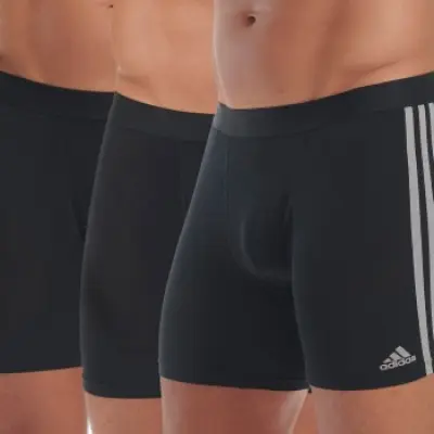adidas 3-pack Active Flex Cotton 3 Stripes Boxer Brief