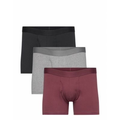 Anf Mens Underwear Boxerkalsonger Burgundy Abercrombie & Fitch