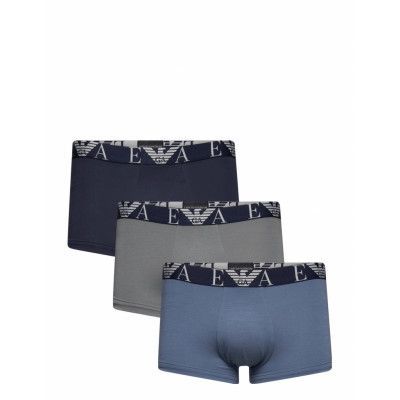3 Pack Trunk Boxerkalsonger Blå Emporio Armani