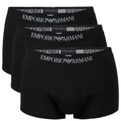 Armani Pure Cotton Trunks 3-pack