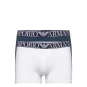 Men's Knit 2-Pack Trunk Boxerkalsonger Vit Emporio Armani