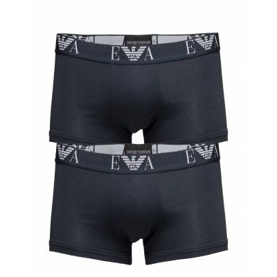 Mens Knit 2Pack Boxe *Villkorat Erbjudande Boxerkalsonger Blå Emporio Armani