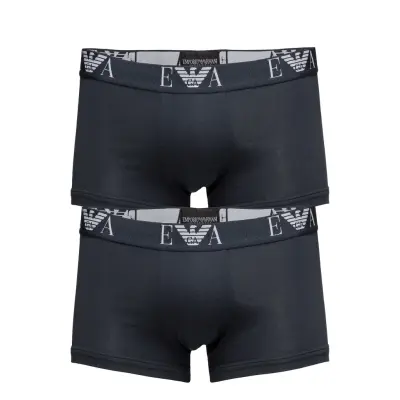 Emporio Armani Mens Knit 2Pack Boxe Blå