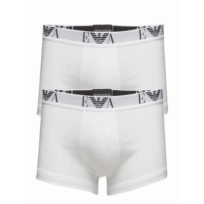 Mens Knit 2Pack Boxe *Villkorat Erbjudande Boxerkalsonger Vit Emporio Armani