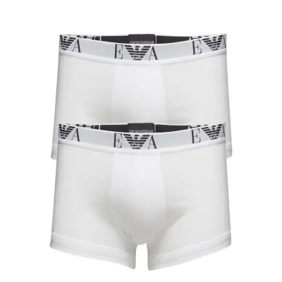 Mens Knit 2Pack Boxe *Villkorat Erbjudande Boxerkalsonger Vit Emporio Armani