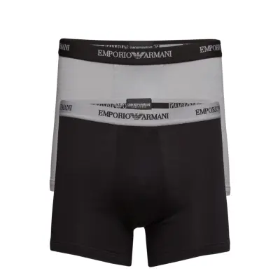 Mens Knit 2Pack Boxer Boxerkalsonger Svart Emporio Armani