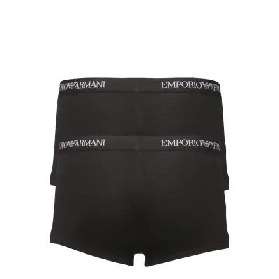 Mens Knit 2Pack Trun Boxerkalsonger Svart Emporio Armani