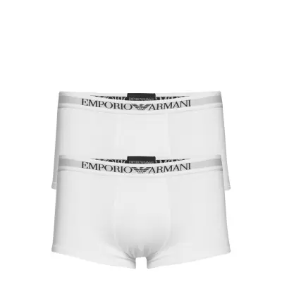 Mens Knit 2Pack Trun Boxerkalsonger Vit Emporio Armani