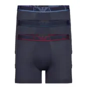 Men's Knit 3-Pack Boxer Boxerkalsonger Blå Emporio Armani
