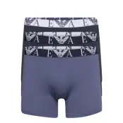 Men's Knit 3-Pack Boxer Boxerkalsonger Blå Emporio Armani