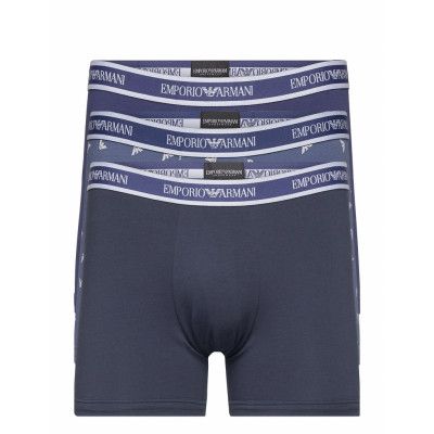 Men's Knit 3-Pack Boxershorts Boxerkalsonger Blå Emporio Armani