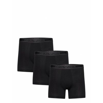 Emporio Armani Men's Knit 3-Pack Boxer Svart