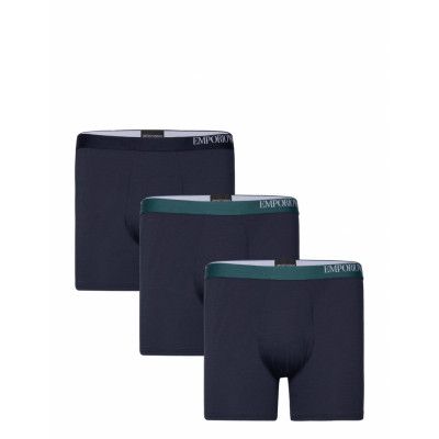 Men's Knit 3-Pack Boxer Boxerkalsonger Marinblå Emporio Armani