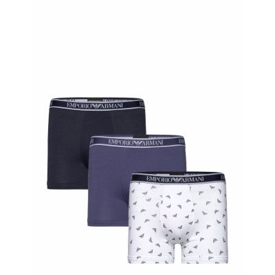 Men's Knit 3-Pack Boxer Boxerkalsonger Marinblå Emporio Armani