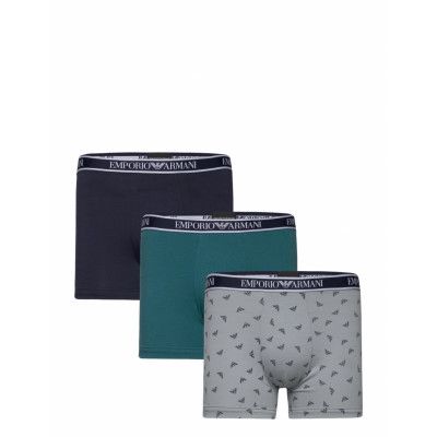 Men's Knit 3-Pack Boxer Boxerkalsonger Marinblå Emporio Armani