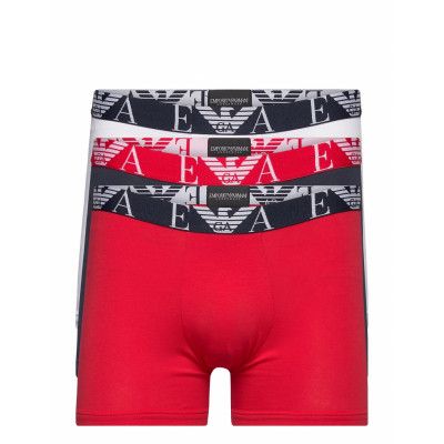 Men's Knit 3-Pack Boxer Boxerkalsonger Röd Emporio Armani