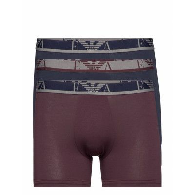 Men's Knit 3-Pack Boxer Boxerkalsonger Röd Emporio Armani
