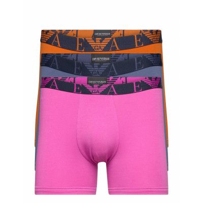 Men's Knit 3-Pack Boxer Boxerkalsonger Svart Emporio Armani