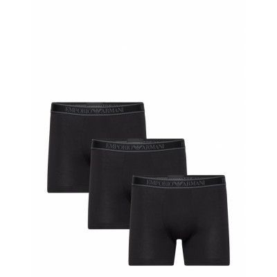 Men's Knit 3-Pack Boxer Boxerkalsonger Svart Emporio Armani