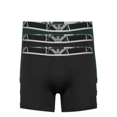 Men's Knit 3-Pack Boxer Boxerkalsonger Svart Emporio Armani