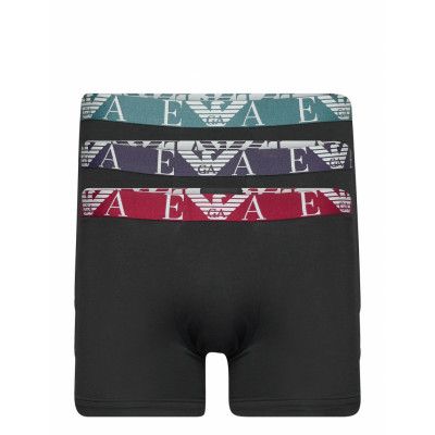 Men's Knit 3-Pack Boxer Boxerkalsonger Svart Emporio Armani