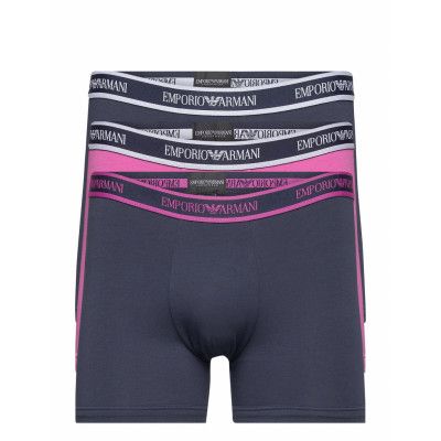 Men's Knit 3-Pack Boxershorts Boxerkalsonger Svart Emporio Armani