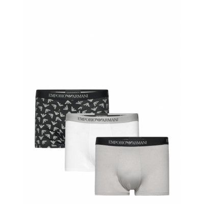 Emporio Armani Men's Knit 3-Pack Trunk Grå