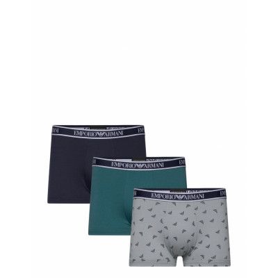 Men's Knit 3-Pack Trunk Boxerkalsonger Marinblå Emporio Armani