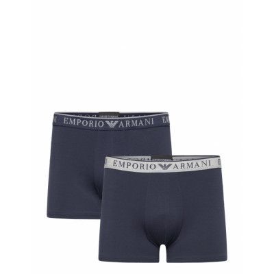 Men's Knit 2-Pack Trunk Boxerkalsonger Navy Emporio Armani